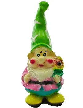 Фигура из гипса Гном с подсолнухом